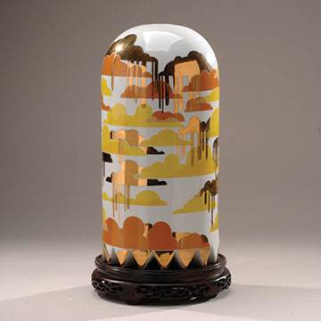 Jesse Small, Sunset Tall Ghost, 2010, Porcelain, decals and luster 