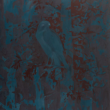 Misha Kligman, The Observer, 2013, Oil and wax on canvas, 72 x 60"