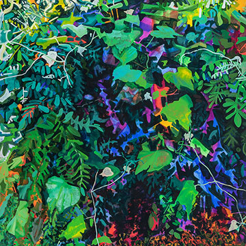 Jason Needham, Entanglement, 2019, Acrylic on canvas, 60 x 48"