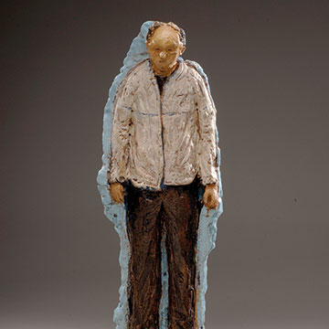Richard Chung, Untitled Figure, 2004, Ceramic and glaze, 28.5 x 14 x 10"