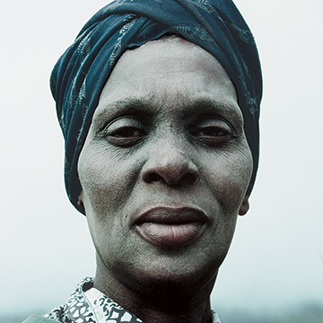 Jackie Nickerson, Grandmother, Masiphumelele Township, Western Cape, South Africa, 1998, Lambda print