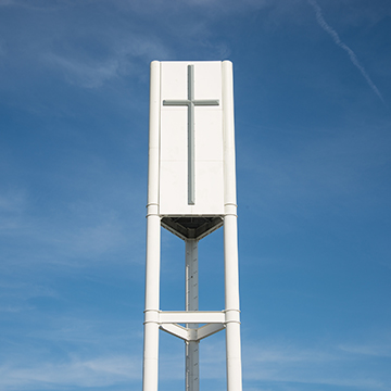 Art Miller, Verizon Cellular Tower (Faux Bell Tower), Pilgrim Lutheran Church, Bellevue, Nebraska, 2016