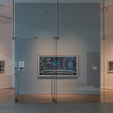 Kansas Focus Gallery showcasing Zigmunds Priede exhibit entitled Aggregates of Time 