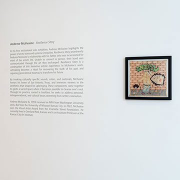 exhibition by Andrew Mcilvaine on display at the Nerman Museum