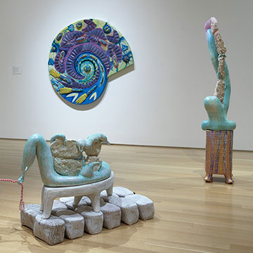 sculptures by SunYoung Park and Sean Nash