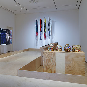 View of gallery space at the Nerman displaying works for the AnticKS & MOdels exhibition