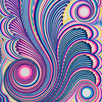 swirls of bright colors
