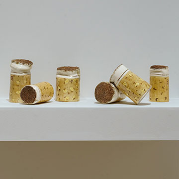 Linda Lighton sculptures on display at the Nerman Museum of Contemporary Art.