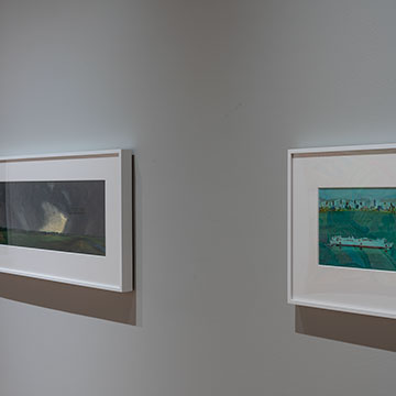 (Left to right) David Melby and Lee Piechocki installation from the exhibition real/unreal, April 20 – December 22, 2021